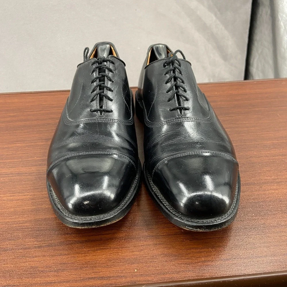Allen Edmonds Park Avenue 5615 Mens US 10 D Dress Shoes Black Leather Oxford